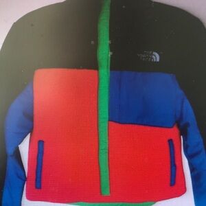 The North Face Colorblock Fleece Jacket - Red, Blue, Black